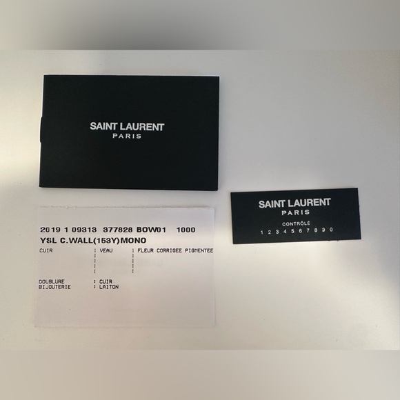 Saint Laurent Cassandre Envelope Chain Wallet - Picture 10 of 10